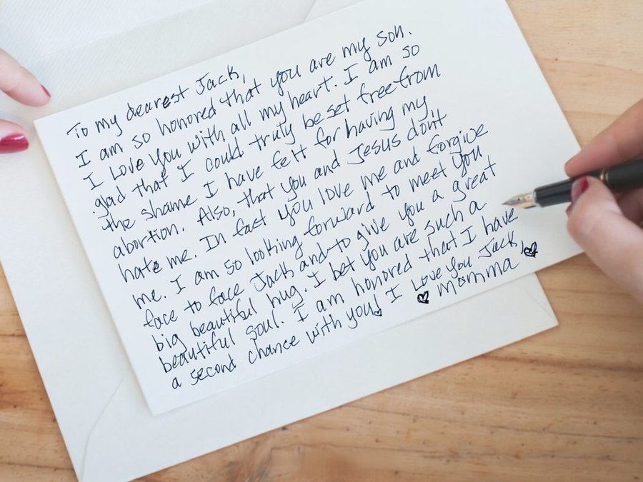 A handwritten letter