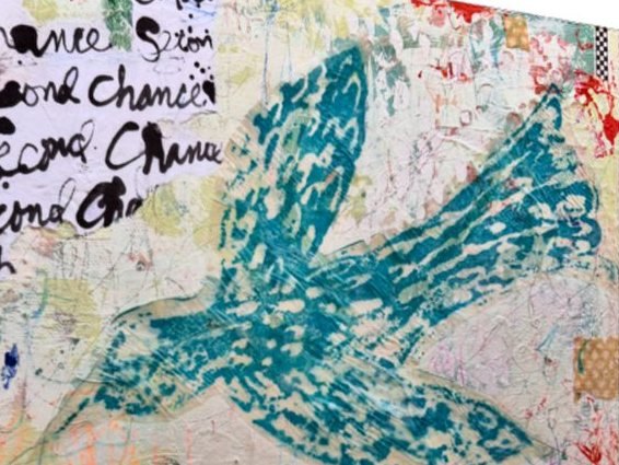 Detail of an original Tribute painting